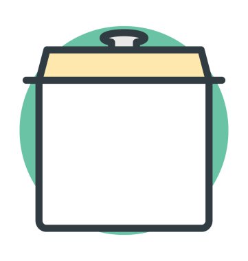 pişirme tencere vektör simgesi