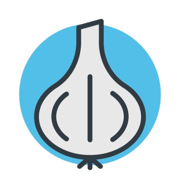 sarımsak vektör simgesi