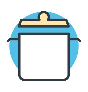 pişirme tencere vektör simgesi