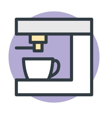 kahve makinesi vektör simgesi