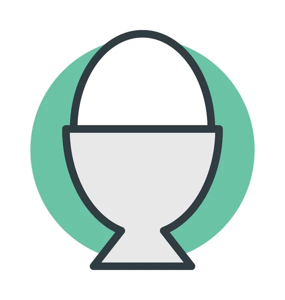 Ícone de vetor de copo de ovo — Vetor de Stock