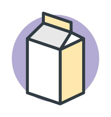 Süt konteyner vektör simgesi