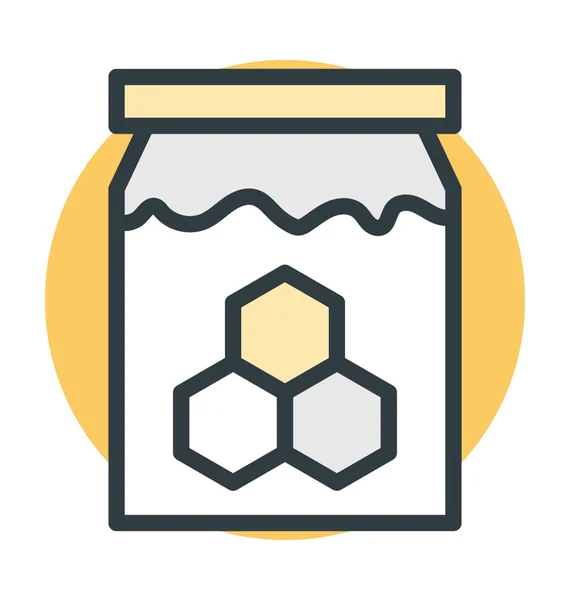 Honing pot vector pictogram — Stockvector