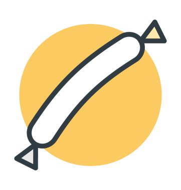 sosis vektör simgesi