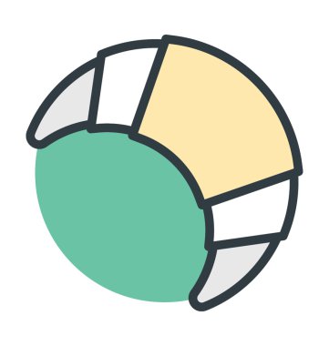 kruvasan vektör simgesi