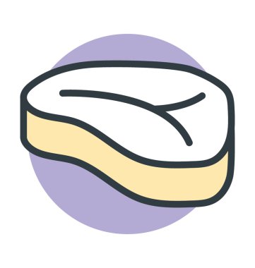 Biftek vektör simgesi