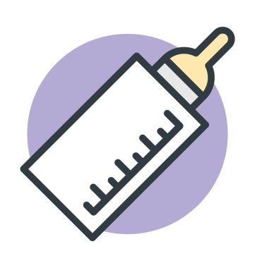 bebek şişe vektör simgesi