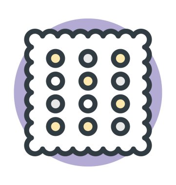 Bisküvi vektör simgesi