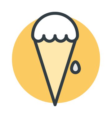 Buz koni vektör simgesi