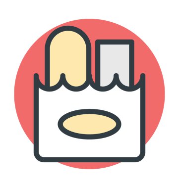 fast food vektör simgesi