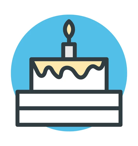 Cake Vector Icon — Stock Vector