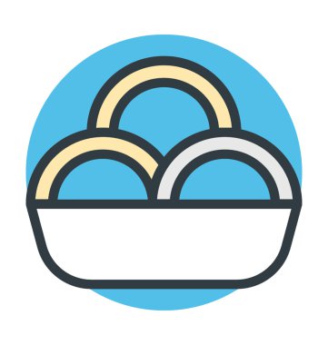 Erişte vektör simgesi