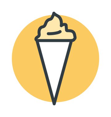 Buz koni vektör simgesi