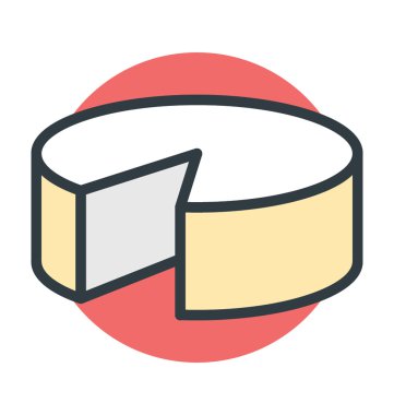 Sünger kek vektör simgesi