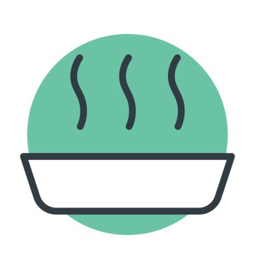 Sıcak yemek vektör simgesi