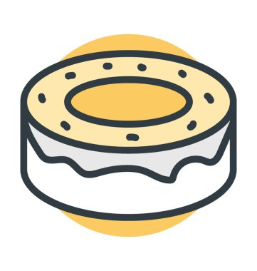 Donut vektör simgesi