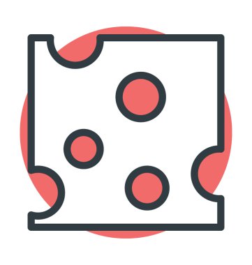 Peynir dilimi vektör simgesi