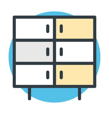 Dolap vektör simgesi