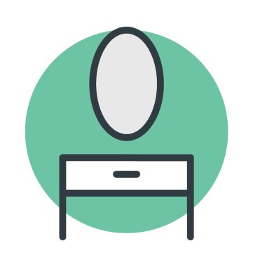 Vanity tablo vektör simgesi