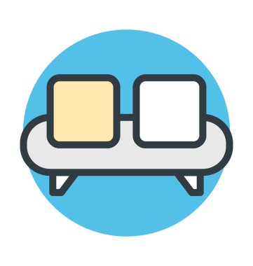 Kanepe vektör simgesi