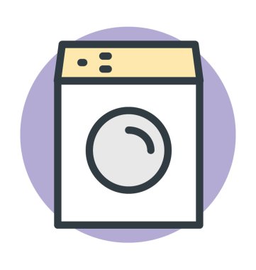 Çamaşır makinesi vektör simgesi