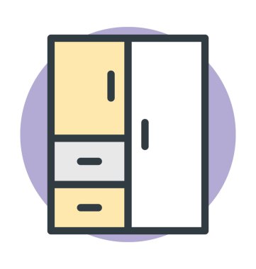 Dolap vektör simgesi