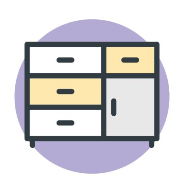 Çekmeceler vektör simgesi