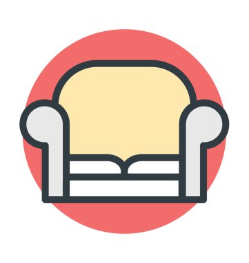 Kanepe vektör simgesi