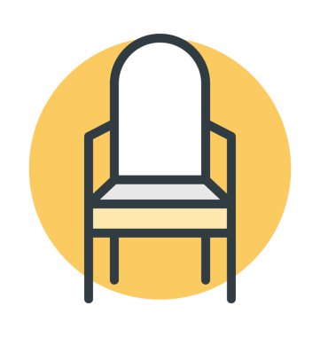 Sandalye vektör simgesi