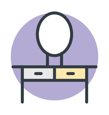 Vanity tablo vektör simgesi