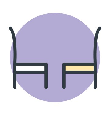 Sandalye vektör simgesi