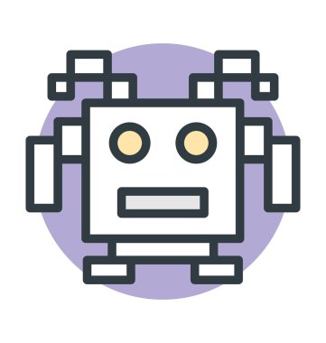 Robot vektör simgesi