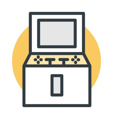Vintage Arcade oyun vektör simgesi