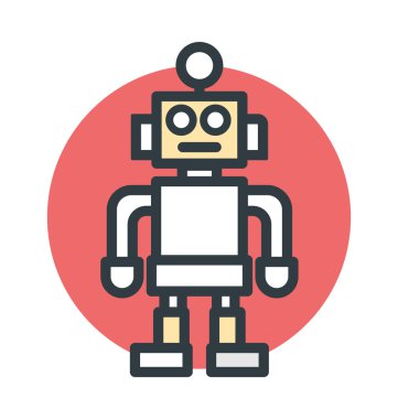 Robot makine vektör simgesi