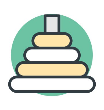 Children Pyramid Vector Icon