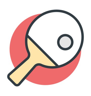 Ping Pong vektör simgesi