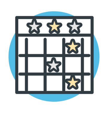 Tic tac Toe vektör simgesi