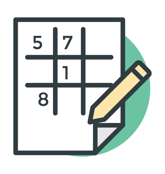 Noughts and crosses Vector Icon — Stock Vector