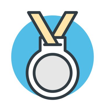 Şerit rozet vektör simgesi