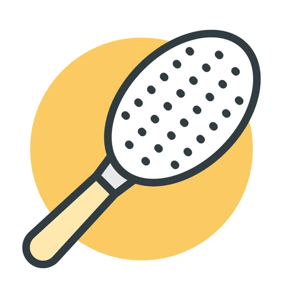 Paddle borstel Vector Icon — Stockvector