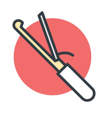 Saç Düzleştirici vektör simgesi