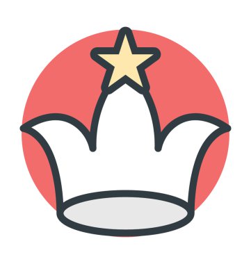 taç vektör simgesi