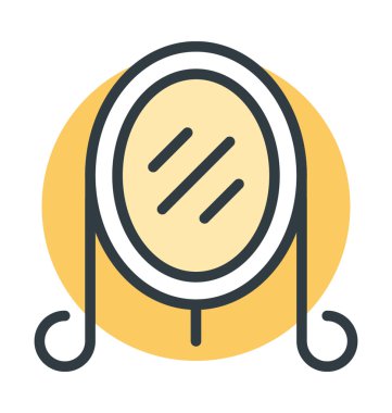 Vanity ayna vektör simgesi