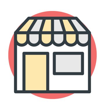 Dükkanı vektör simgesi