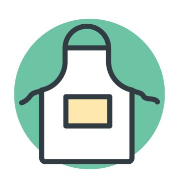 Önlük vektör simgesi
