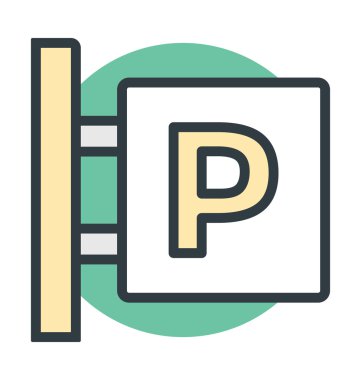 Park tabela vektör simgesi