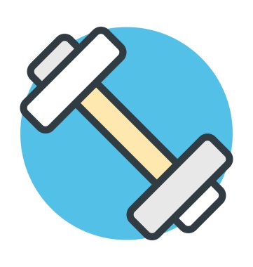 Dumbbell vektör simgesi