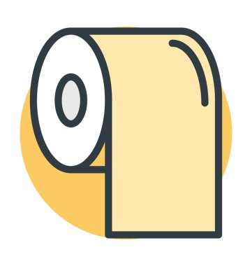 Doku Roll vektör simgesi