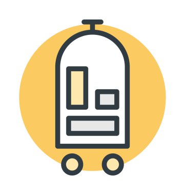 Hotel arabası vektör simgesi