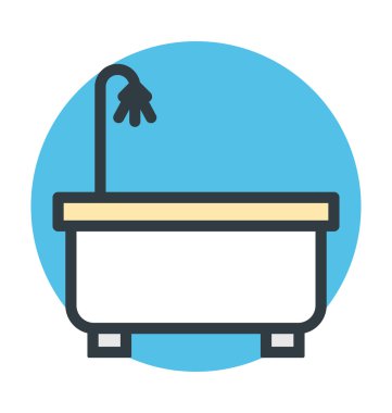 Küvet vektör simgesi